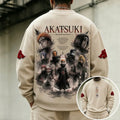 NINDO Unisex Retro Corduroy Sweatshirt In Anime Style