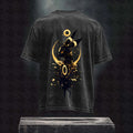PKM-Unisex High Quality Inspired Vintage Washed 3D Direct Injection T-Shirt
