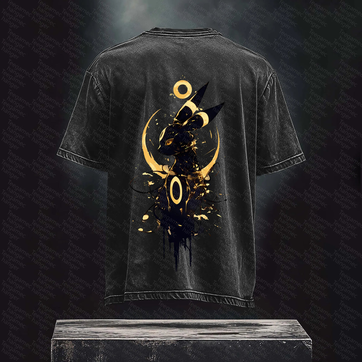 PKM-Unisex High Quality Inspired Vintage Washed 3D Direct Injection T-Shirt