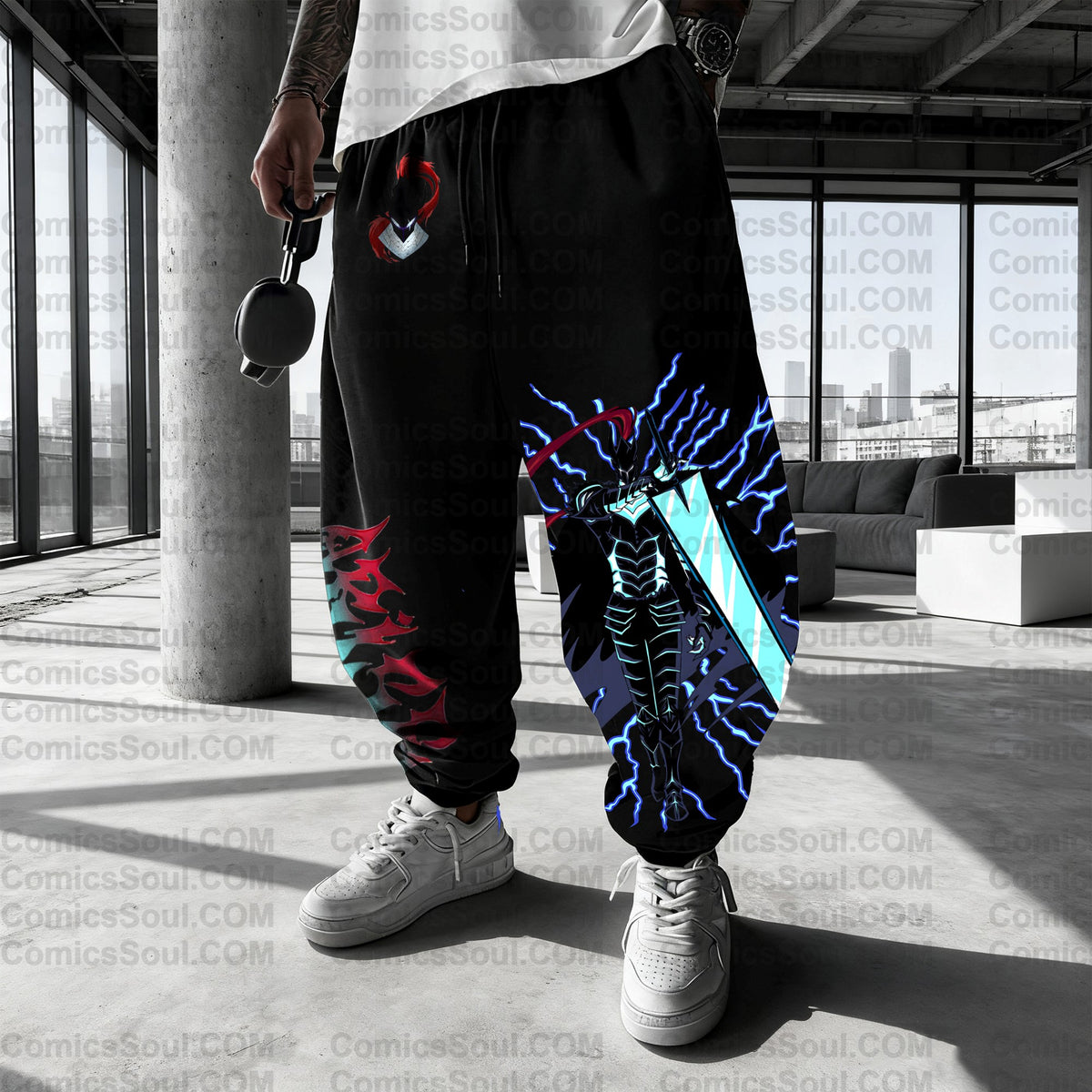SL-Unisex Anime Inspired Vintage Plush Pants
