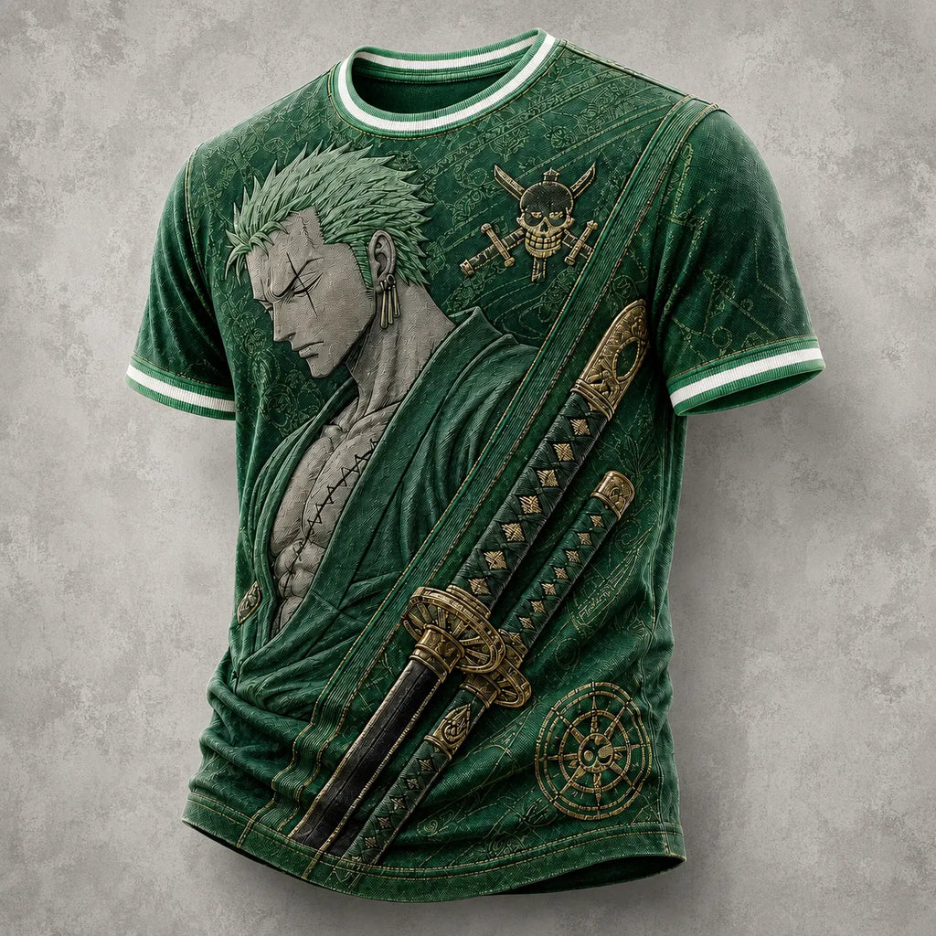 One Piece Pirate Crew Graphic Crew-Neck T-Shirt