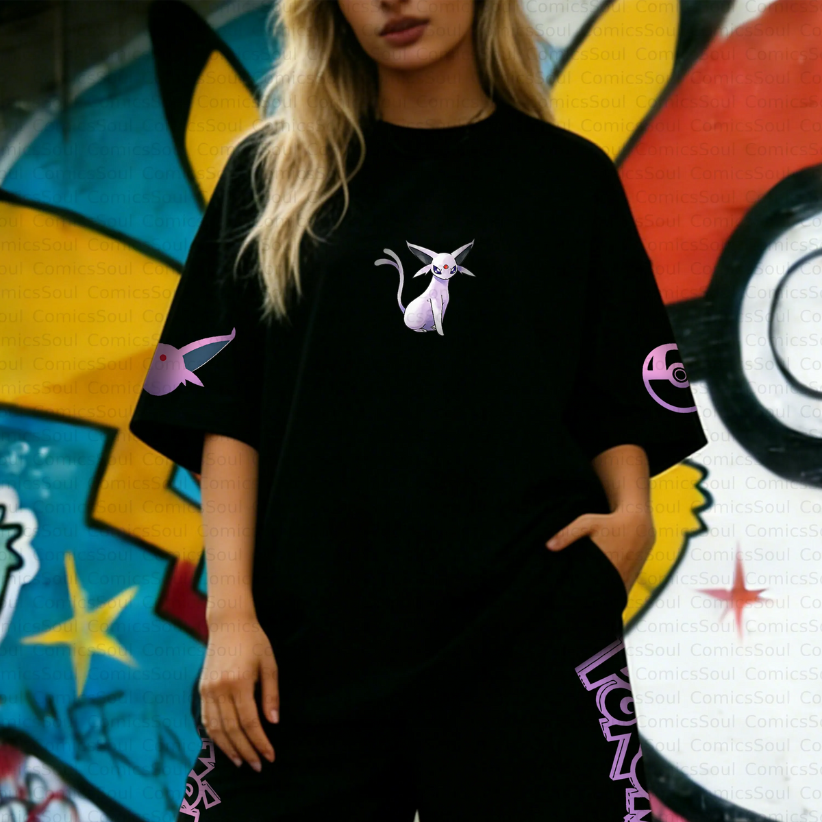 PKM-Unisex Anime Inspired Vintage T-Shirt