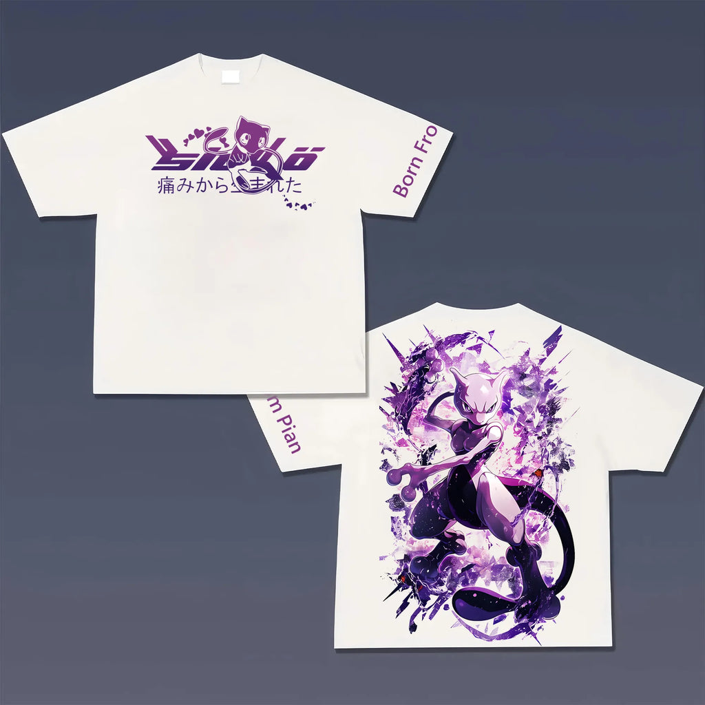 PKM-Unisex Anime Inspired Vintage T-Shirt