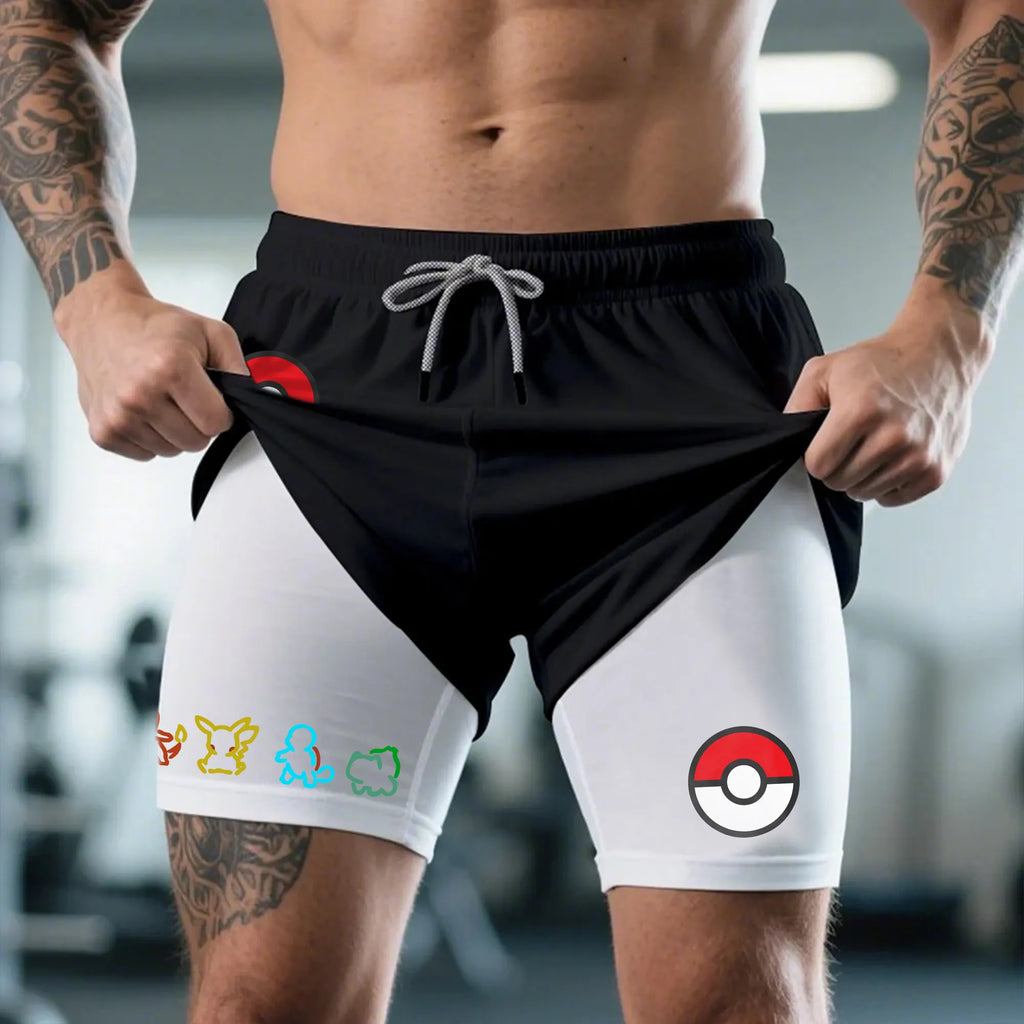 PKM-Unisex Casual Anime Streetwear Shorts