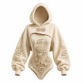NINDO Women's Anime-Print Hooded Romper Set