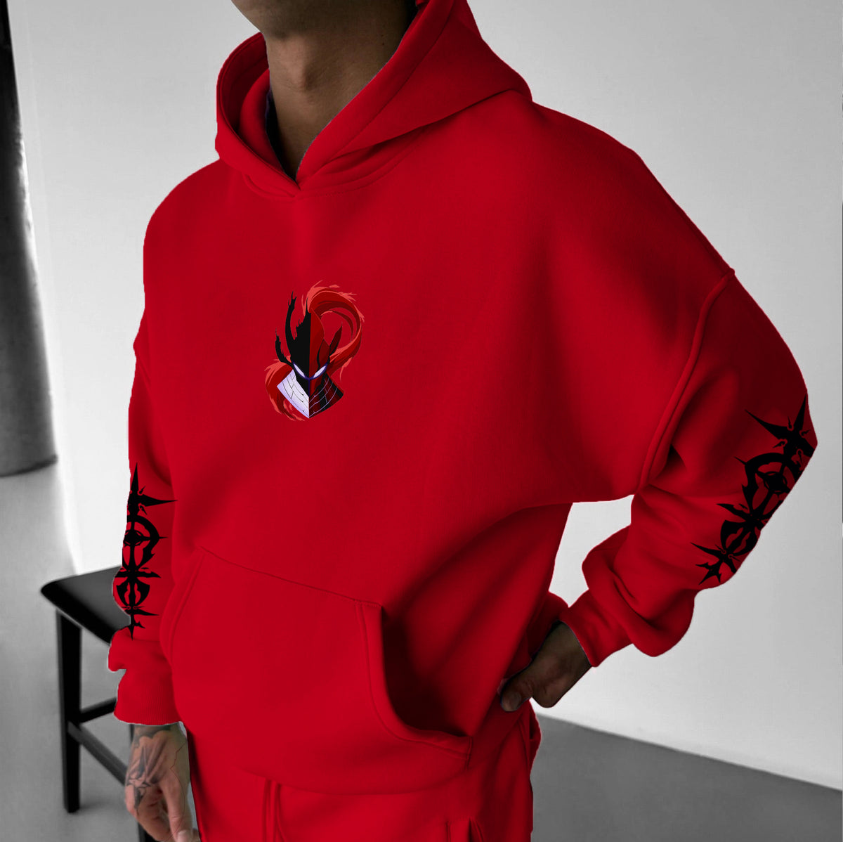 SL-Igris Unisex Anime Graphic Streetwear Vintage Hoodie