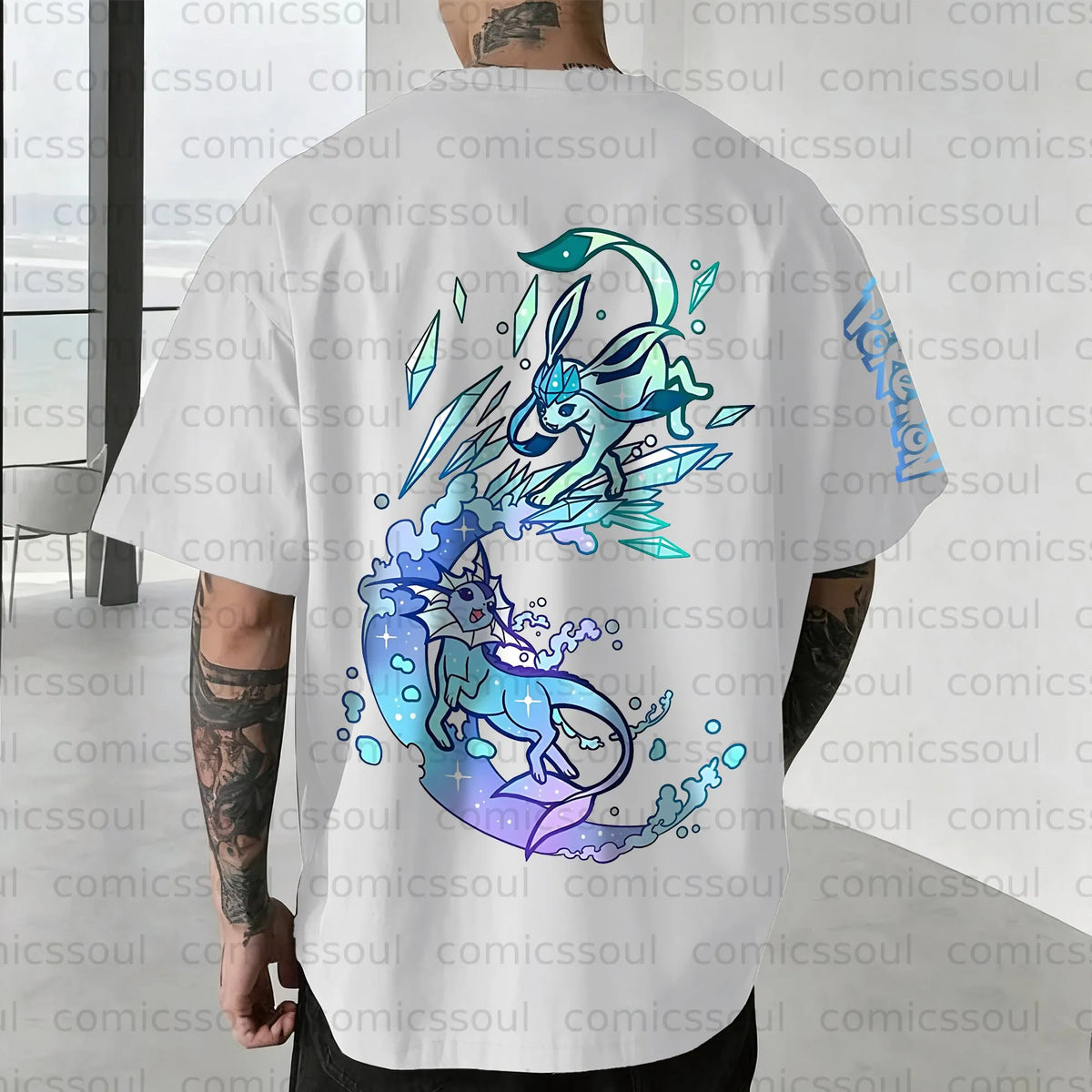 PKM-Unisex Anime Inspired Vintage T-Shirt