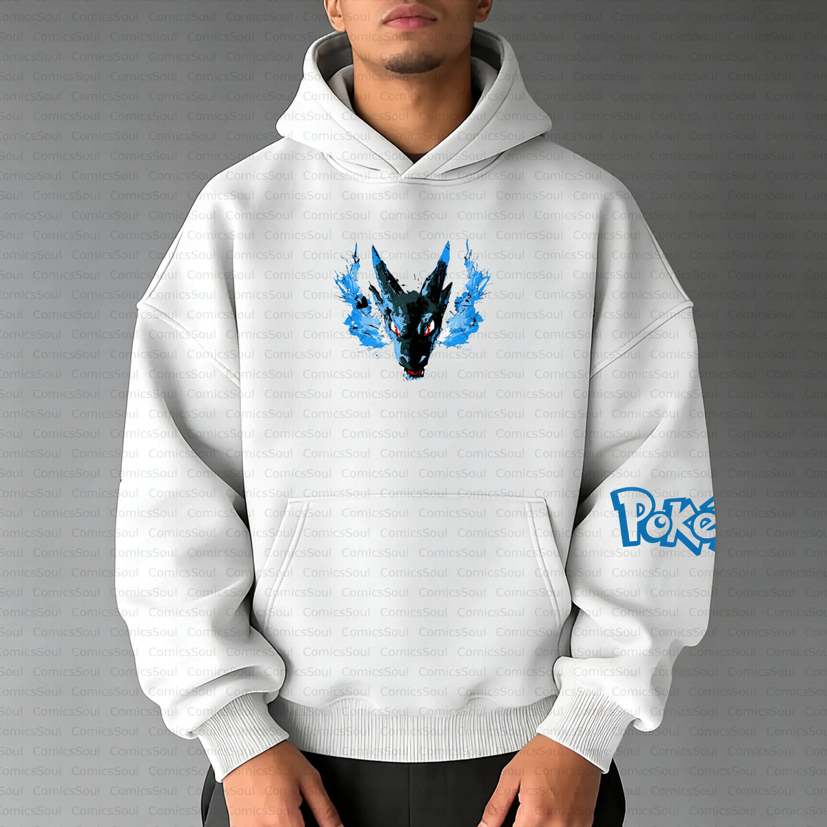 PKM-Unisex Anime Inspired Vintage Plush Hoodie