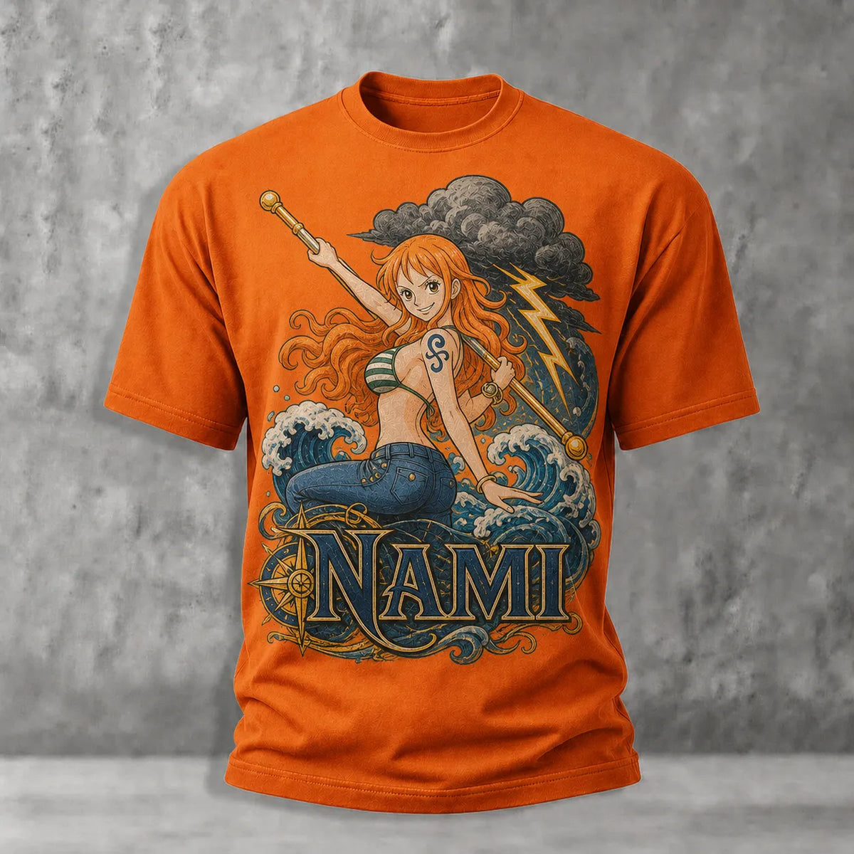 One Piece Pirate Crew Graphic Crew-Neck T-Shirt
