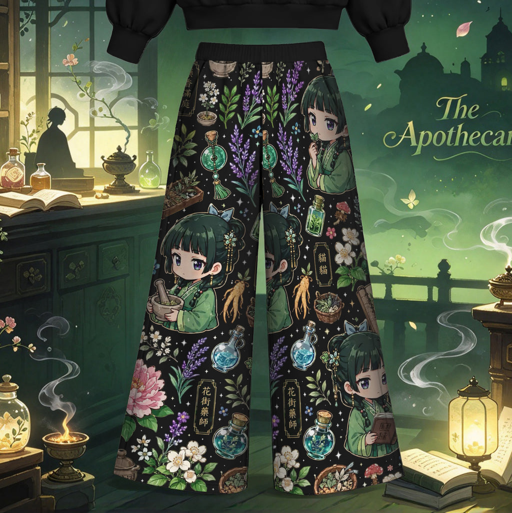 The Apothecary Diaries vintage hoodie and shorts set