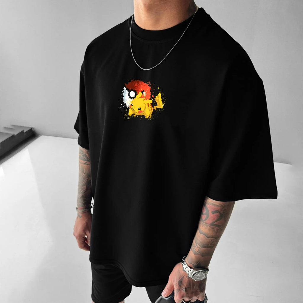 PKM-Unisex Anime Inspired Vintage T-Shirt