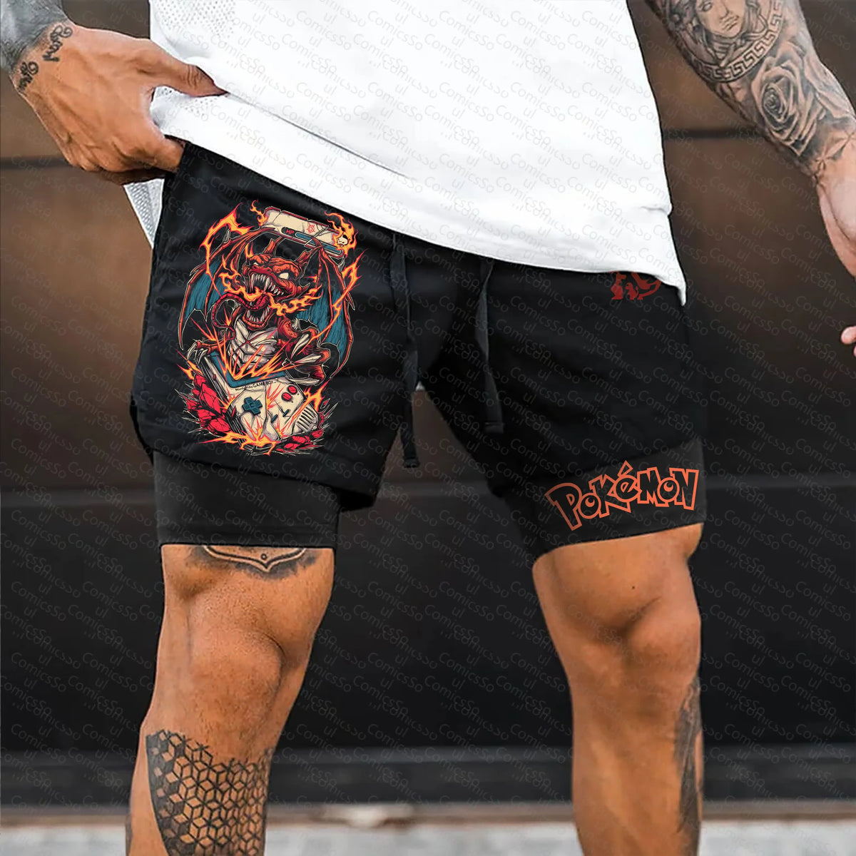 PKM-Unisex Casual Anime Streetwear Shorts