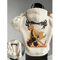 KNY Color-blocked Corduroy Hooded Sweatshirt