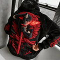 KNY Color-blocked Corduroy Hooded Sweatshirt