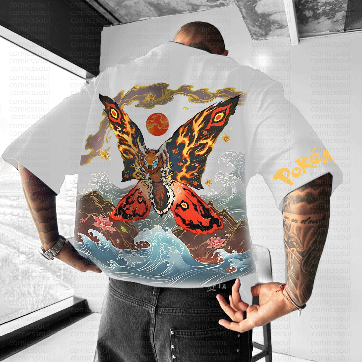 PKM-Unisex Anime Inspired Vintage T-Shirt