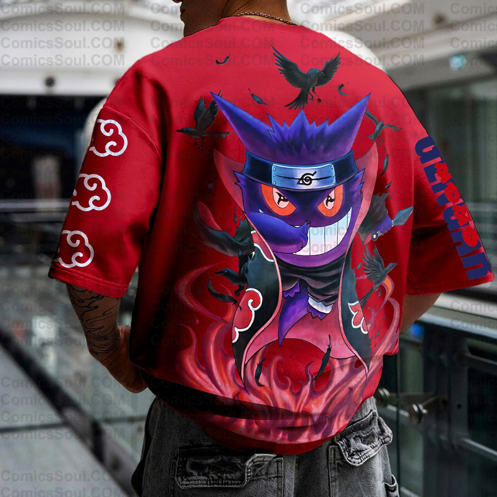 PKM-Unisex Anime Inspired Vintage T-Shirt