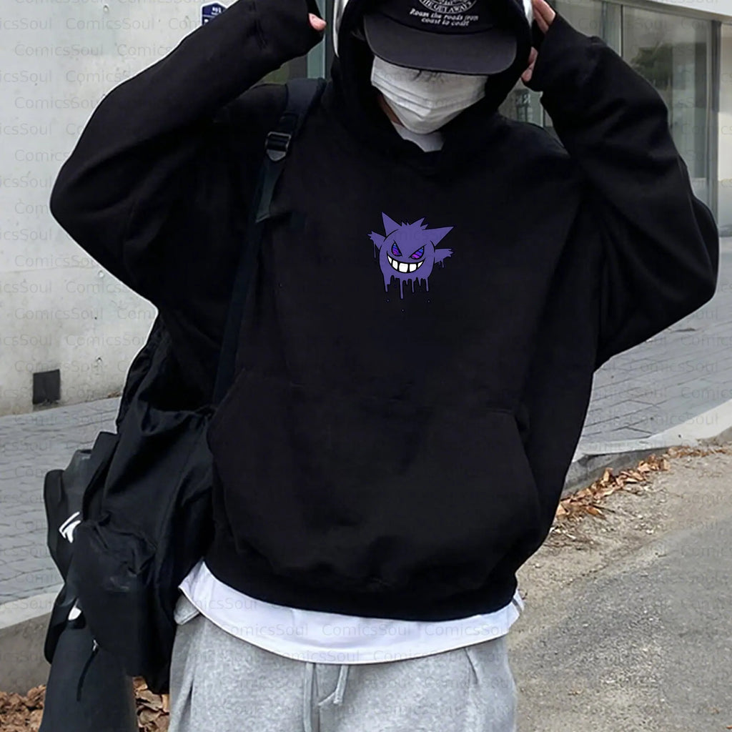 PKM-Unisex Anime Inspired Vintage Plush Hoodie