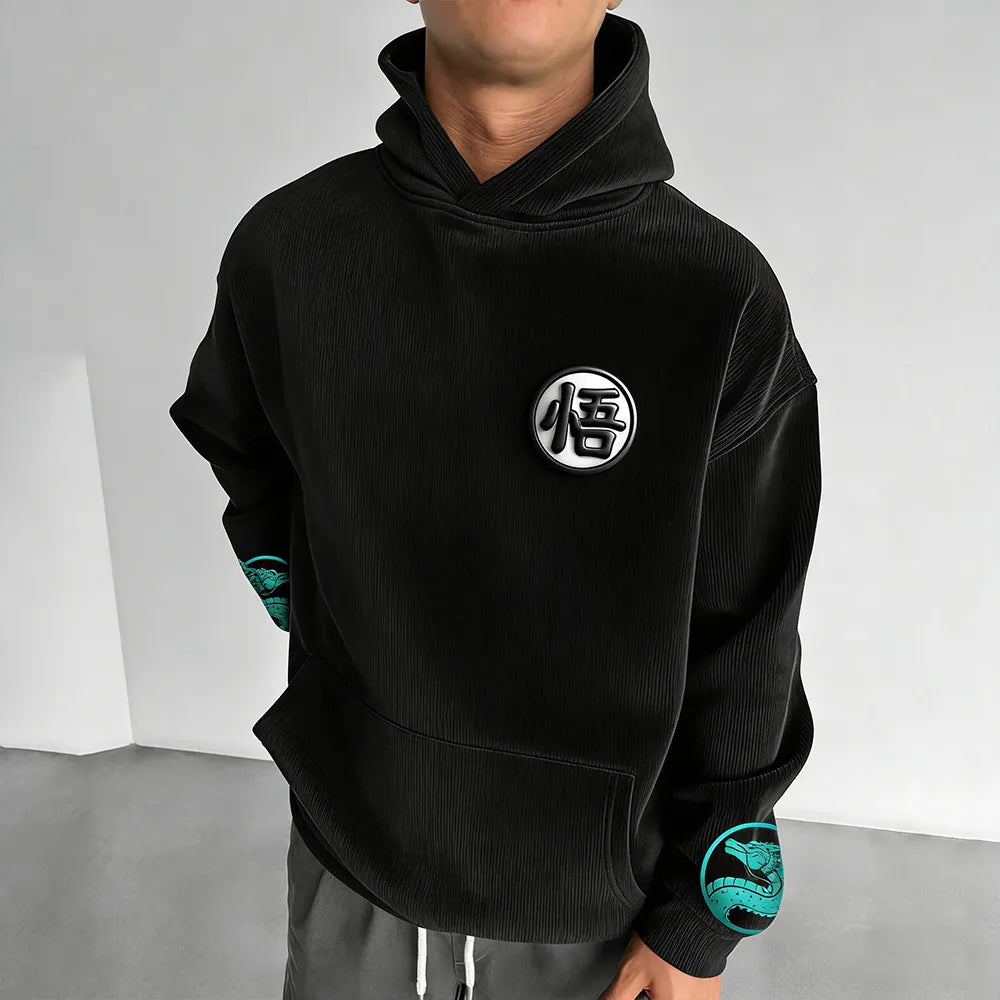 Dragon Ball Color Blocked Plush Hoodie