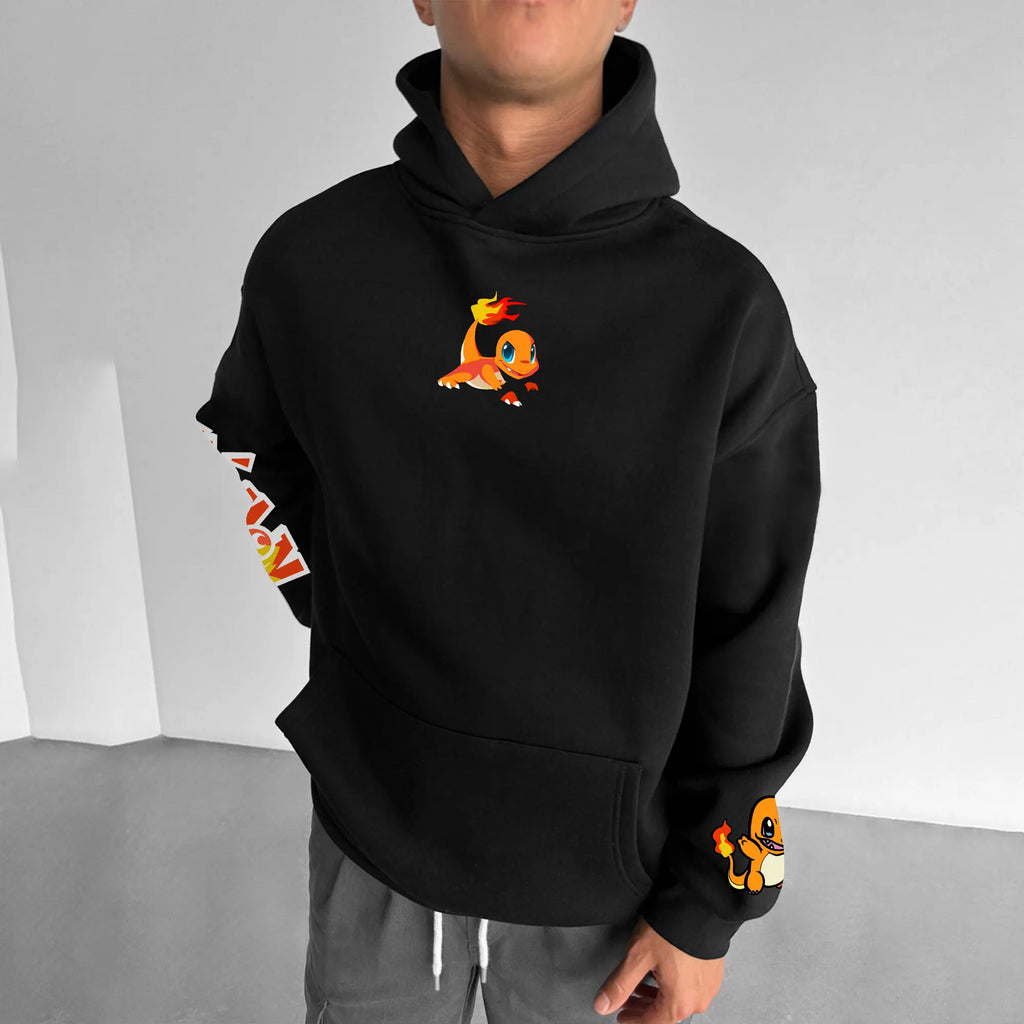 PKM-Unisex Anime Graphic Streetwear Vintage Hoodie