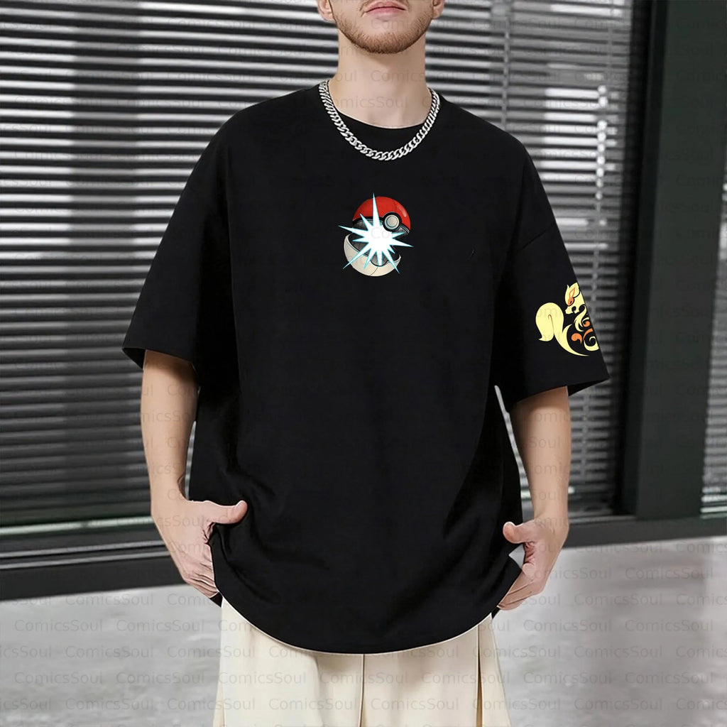 PKM-Unisex Anime Inspired Vintage T-Shirt