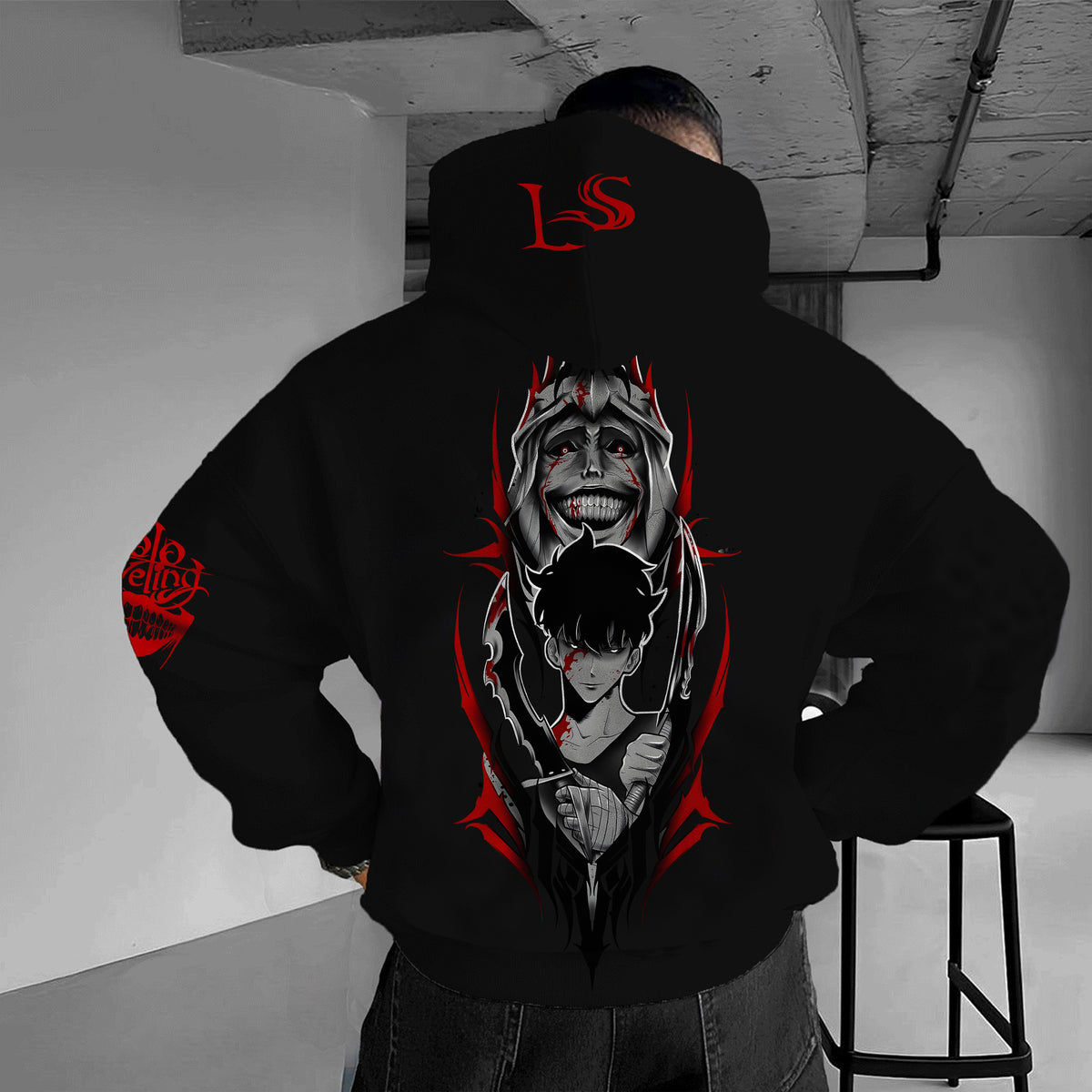 SL-Unisex Anime Graphic Streetwear Vintage Hoodie