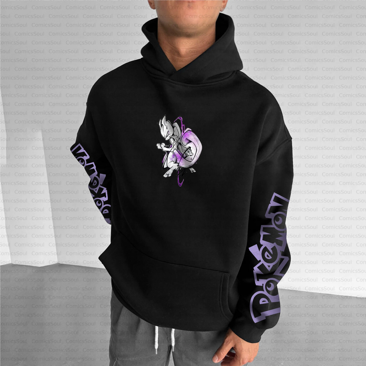 PKM-Unisex Anime Inspired Vintage Plush Hoodie