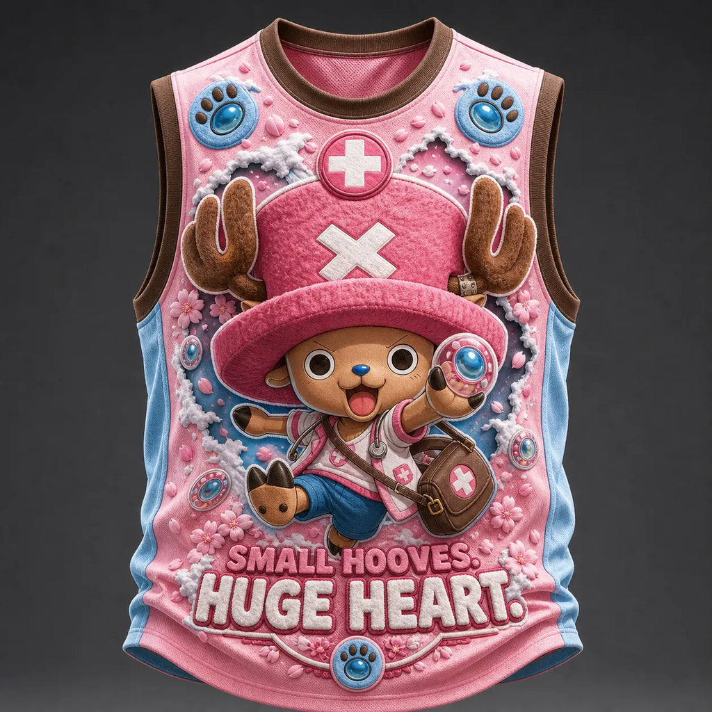 One Piece Pirate Crew Graphic Crew-Neck Tank Top