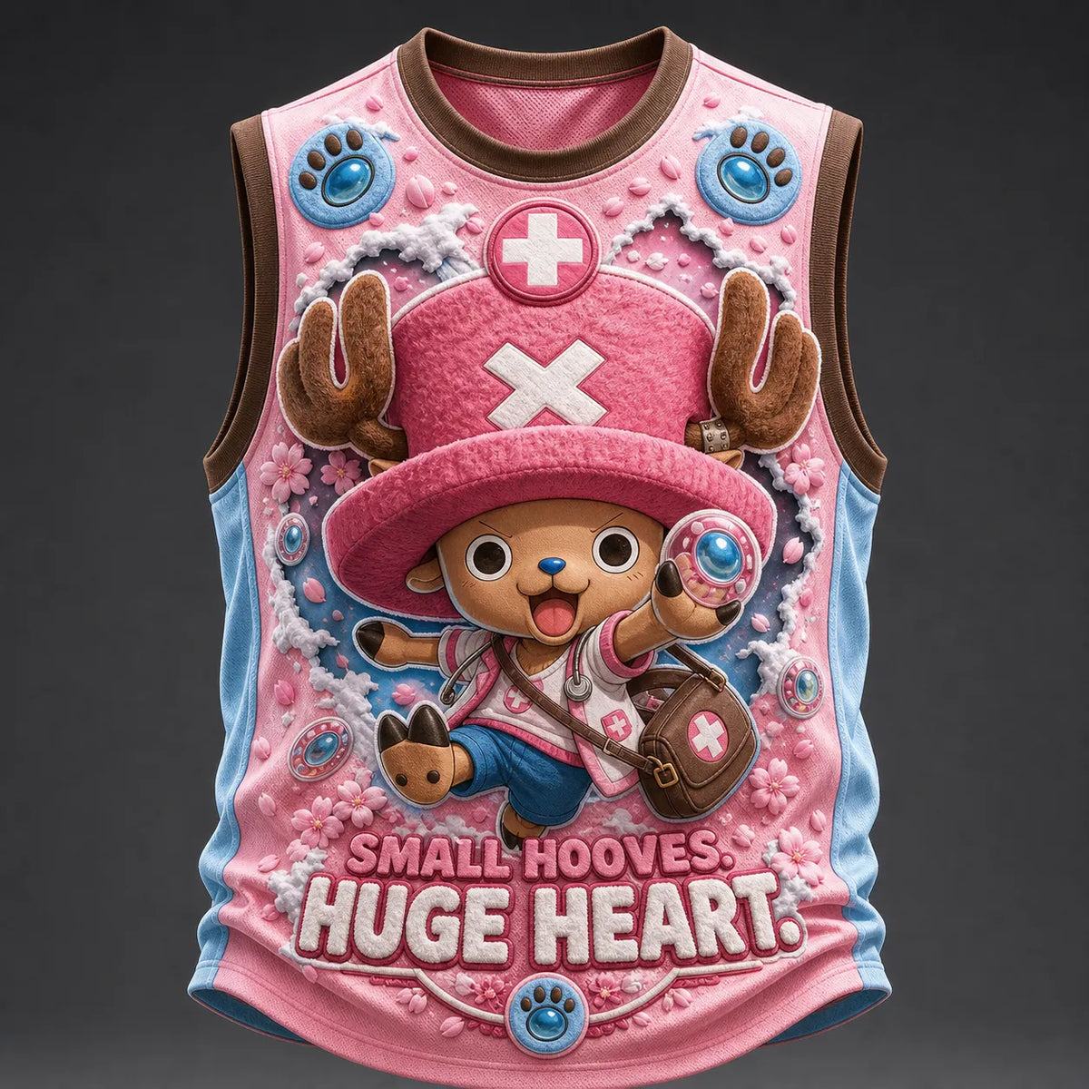 One Piece Pirate Crew Graphic Crew-Neck Tank Top