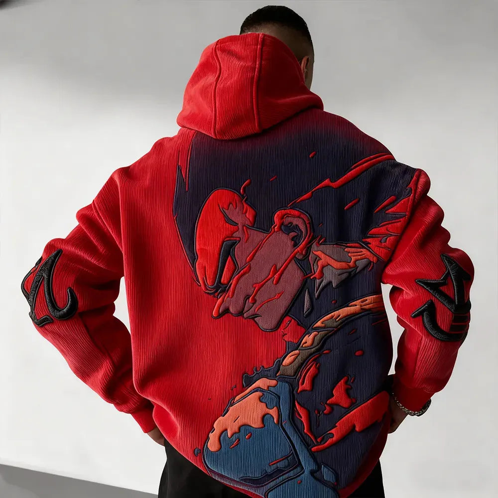 Dragon Ball Color Blocked Plush Hoodie