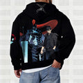 SL-Unisex Graphic Streetwear Vintage Zipper Cardigan Plush Hoodie