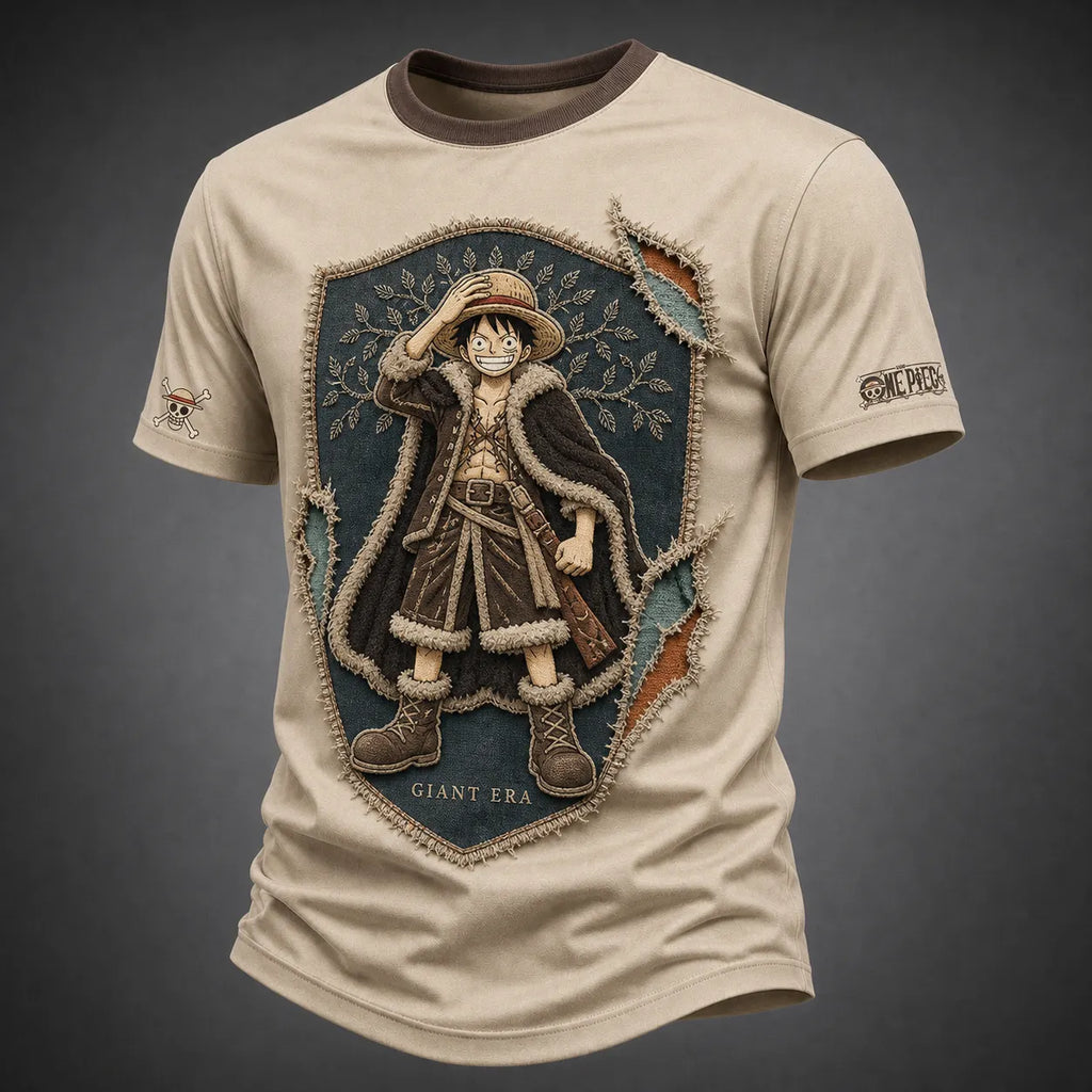 One Piece Pirate Crew Graphic Crew-Neck T-Shirt