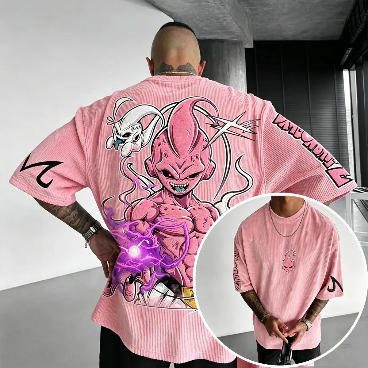 Dragon Ball Unisex Anime Inspired Vintage Corduroy T-Shirt