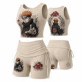 NINDO Women's Anime-Print Tank Top And Shorts Sports Set