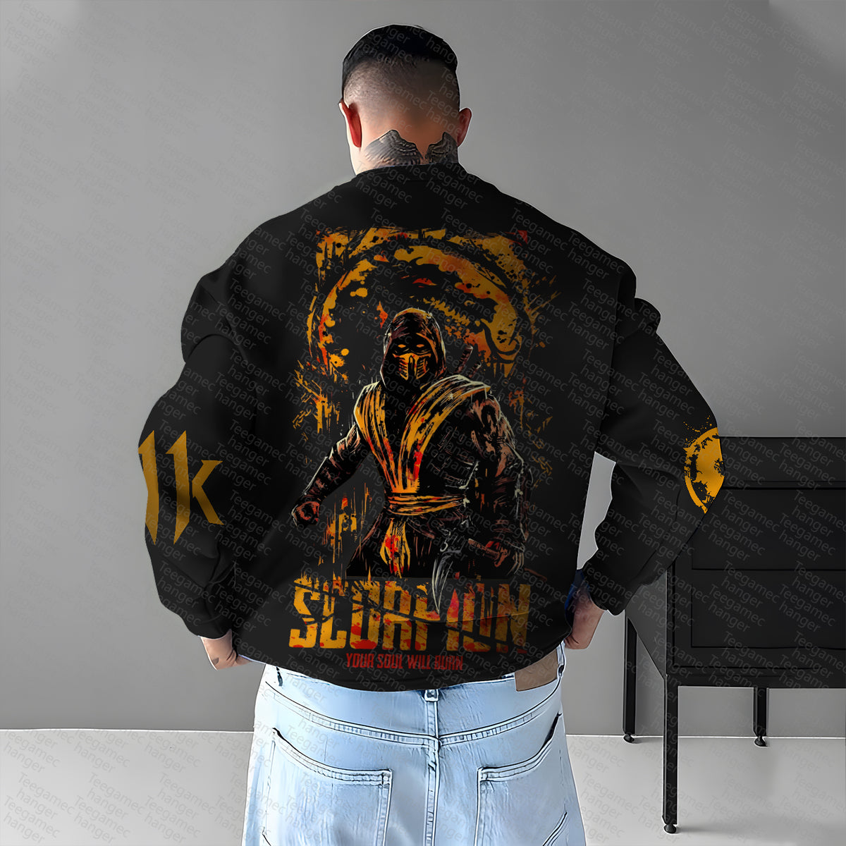 MK-Unisex Anime Graphic Inspired Vintage Sweatshirt