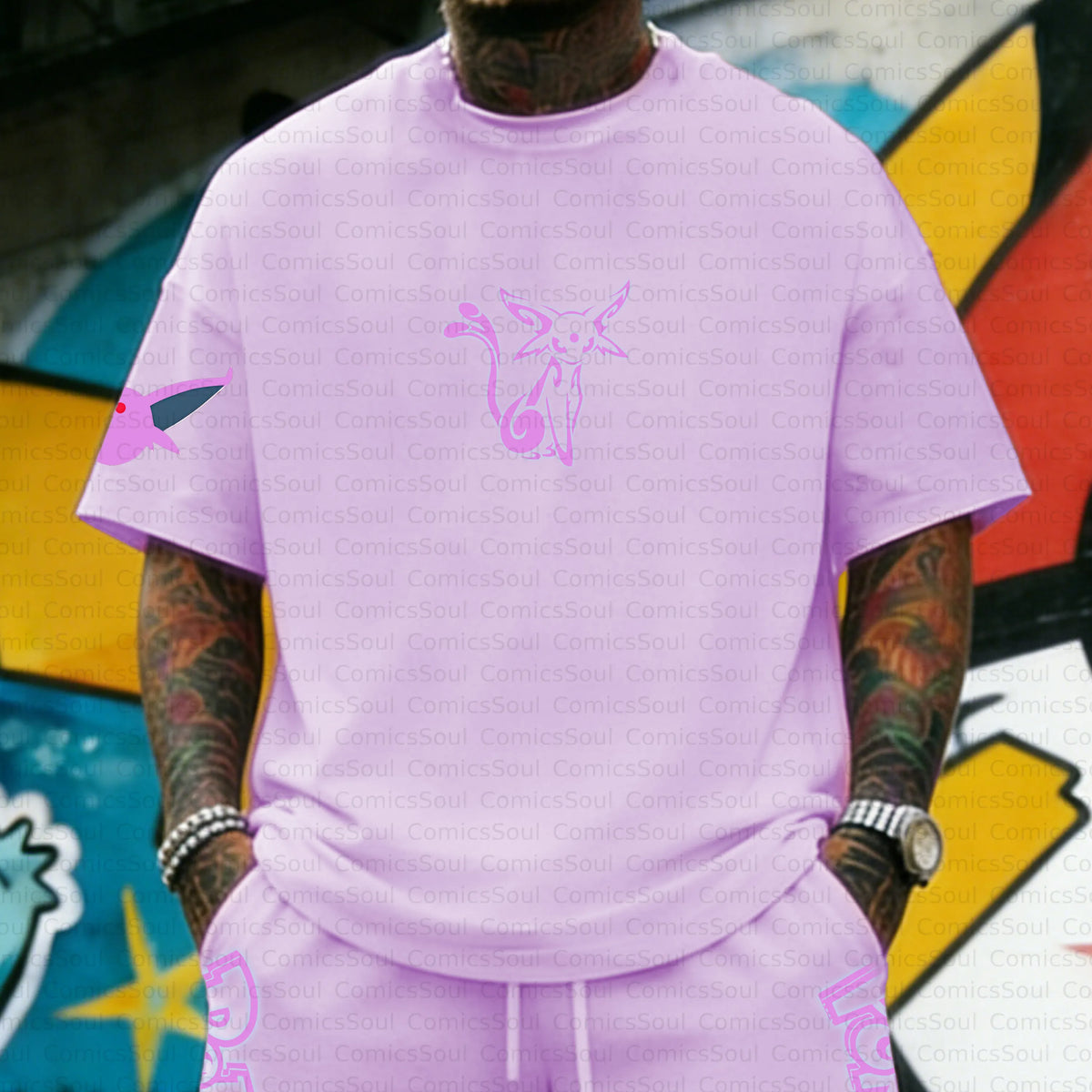 PKM-Unisex Anime Inspired Vintage T-Shirt