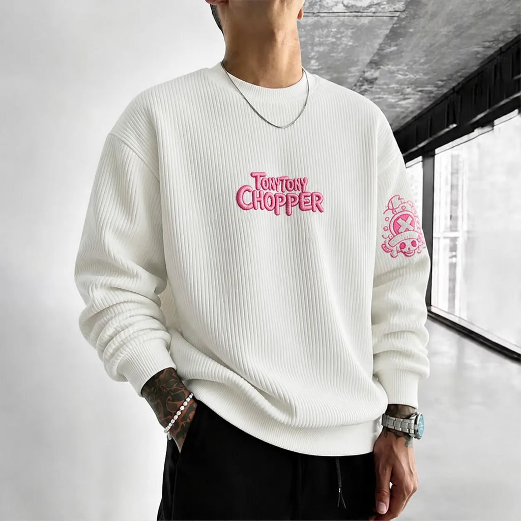 One Piece Unisex Anime-print Crewneck Sweatshirt