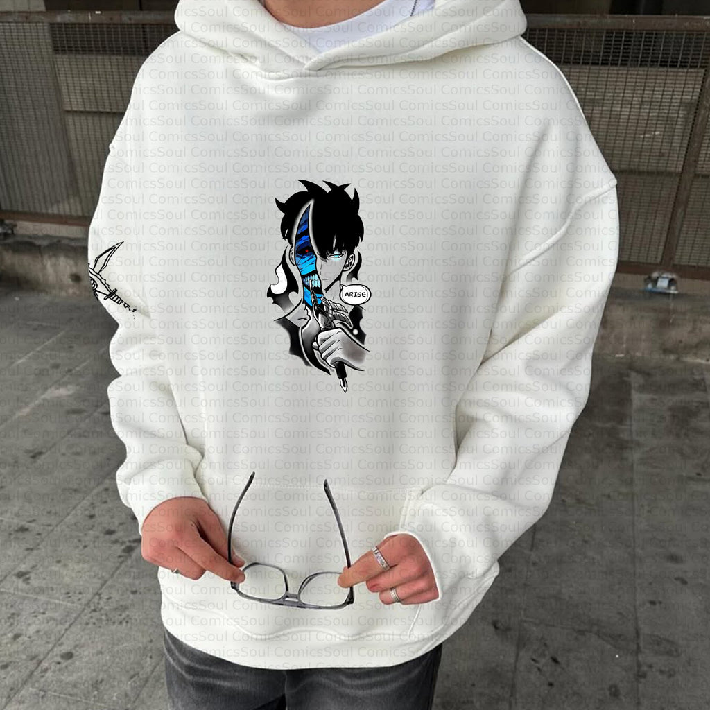 SL-Plus Velvet Unisex Anime Graphic Streetwear Vintage Hoodie