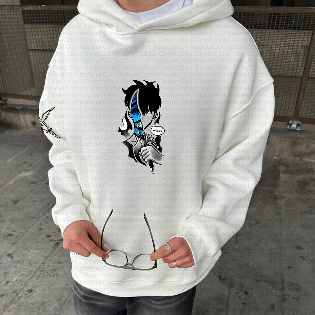 SL-Plus Velvet Unisex Anime Graphic Streetwear Vintage Hoodie