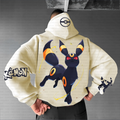 PKM-Unisex Anime Inspired Vintage Plush Hoodie