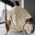 NINDO Unisex Anime-Style Retro Corduroy Oversized T-Shirt