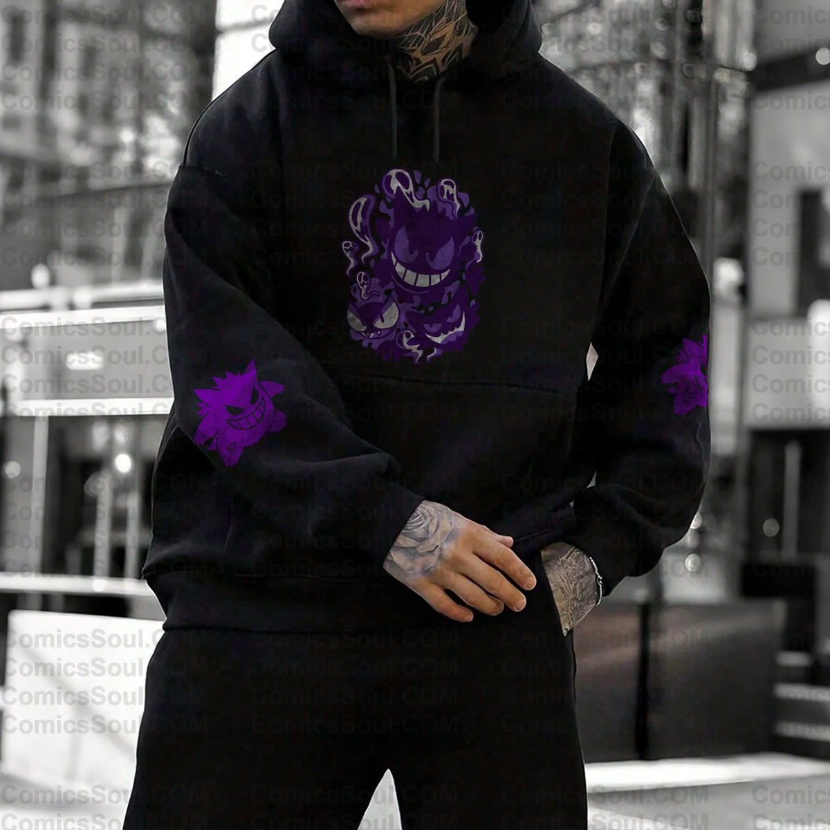 PKM-Unisex Anime Graphic Streetwear Vintage Hoodie