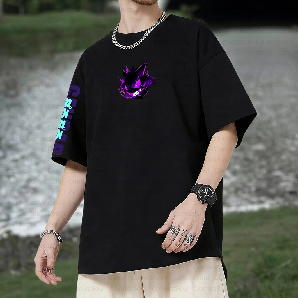 PKM-Unisex Anime Inspired Vintage T-Shirt