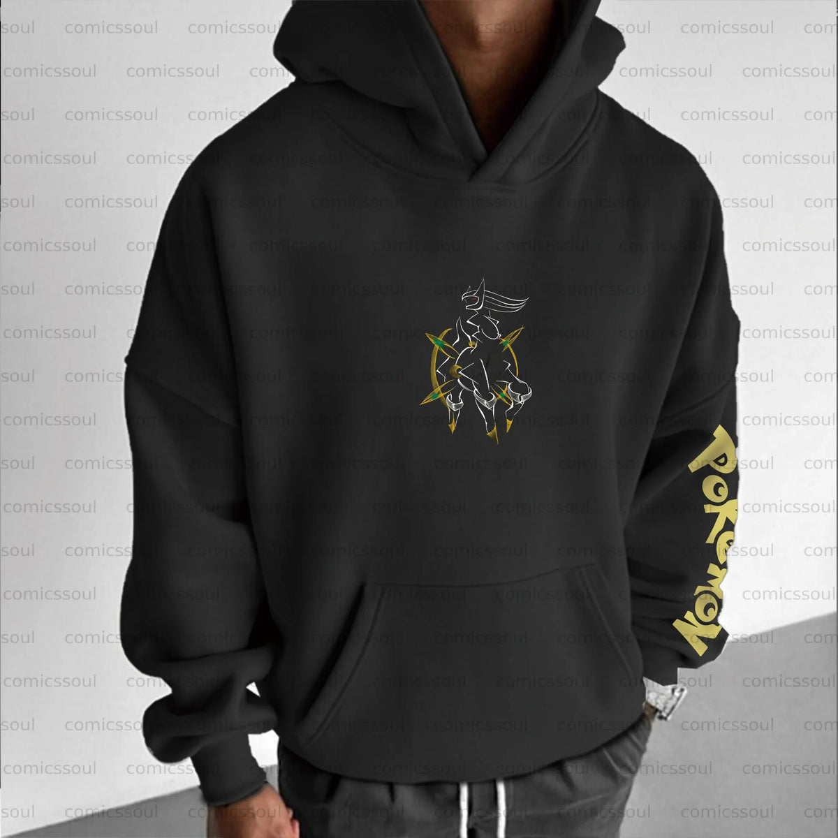 PKM-Unisex Anime Graphic Streetwear Vintage Plush Hoodie