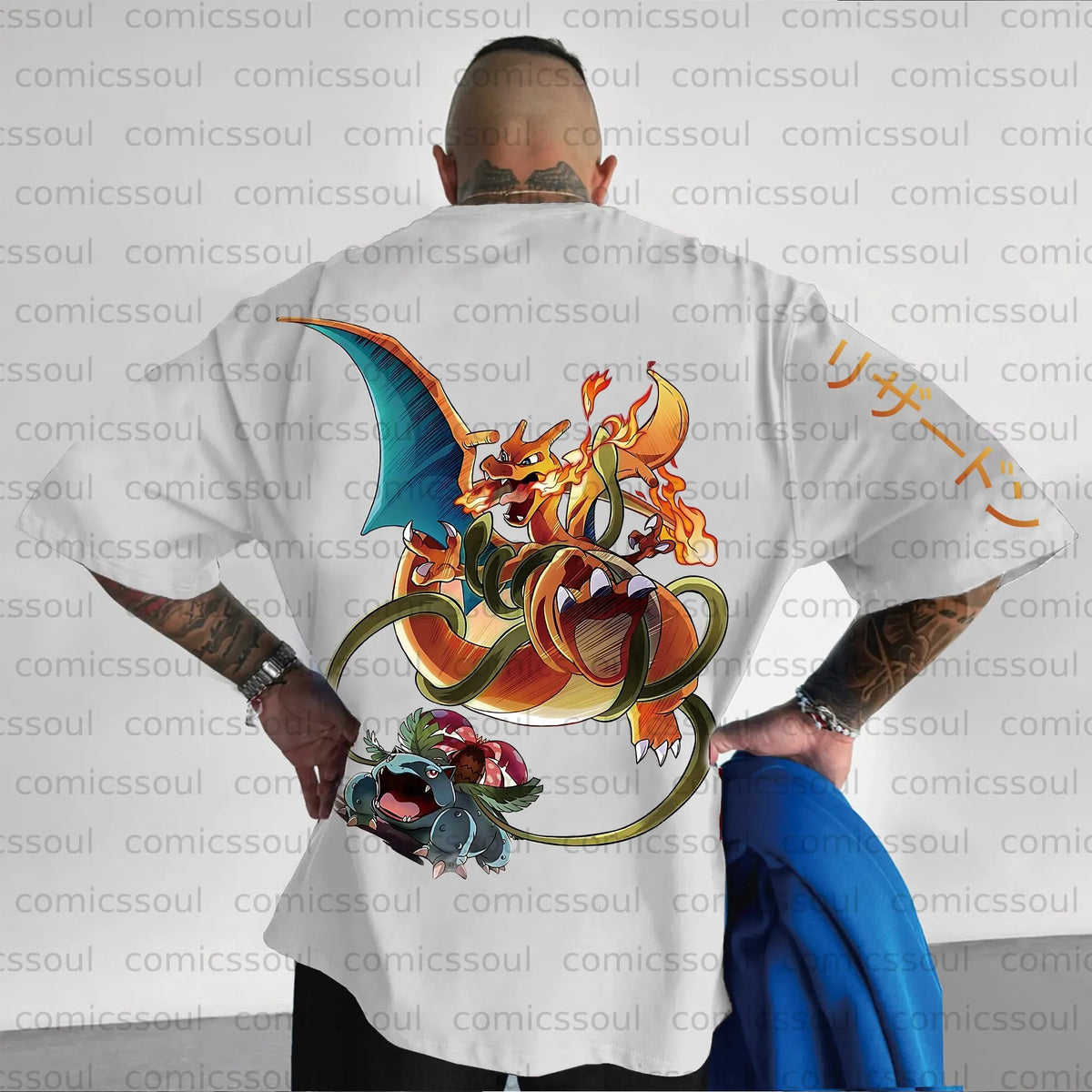 PKM-Unisex Anime Inspired Vintage T-Shirt