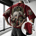 NINDO Unisex Anime-Style Retro Corduroy Oversized T-Shirt
