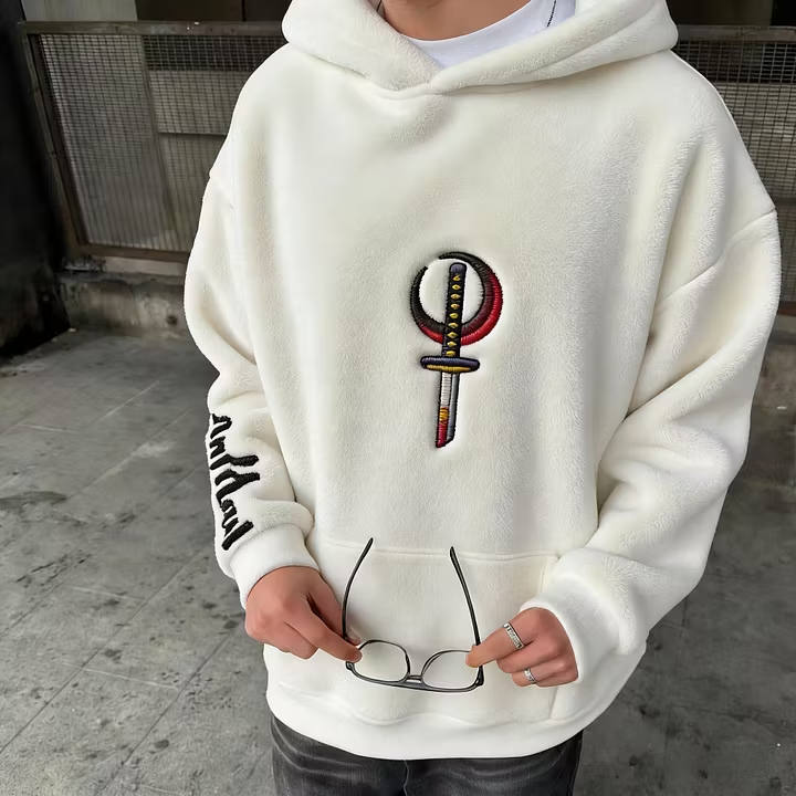 KNY Vintage Graphic Men Hoodie Loose Streetwear Pullover