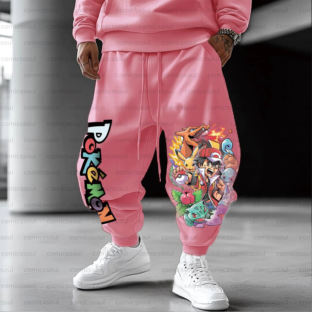 PKM-Unisex Anime Inspired Vintage Pants