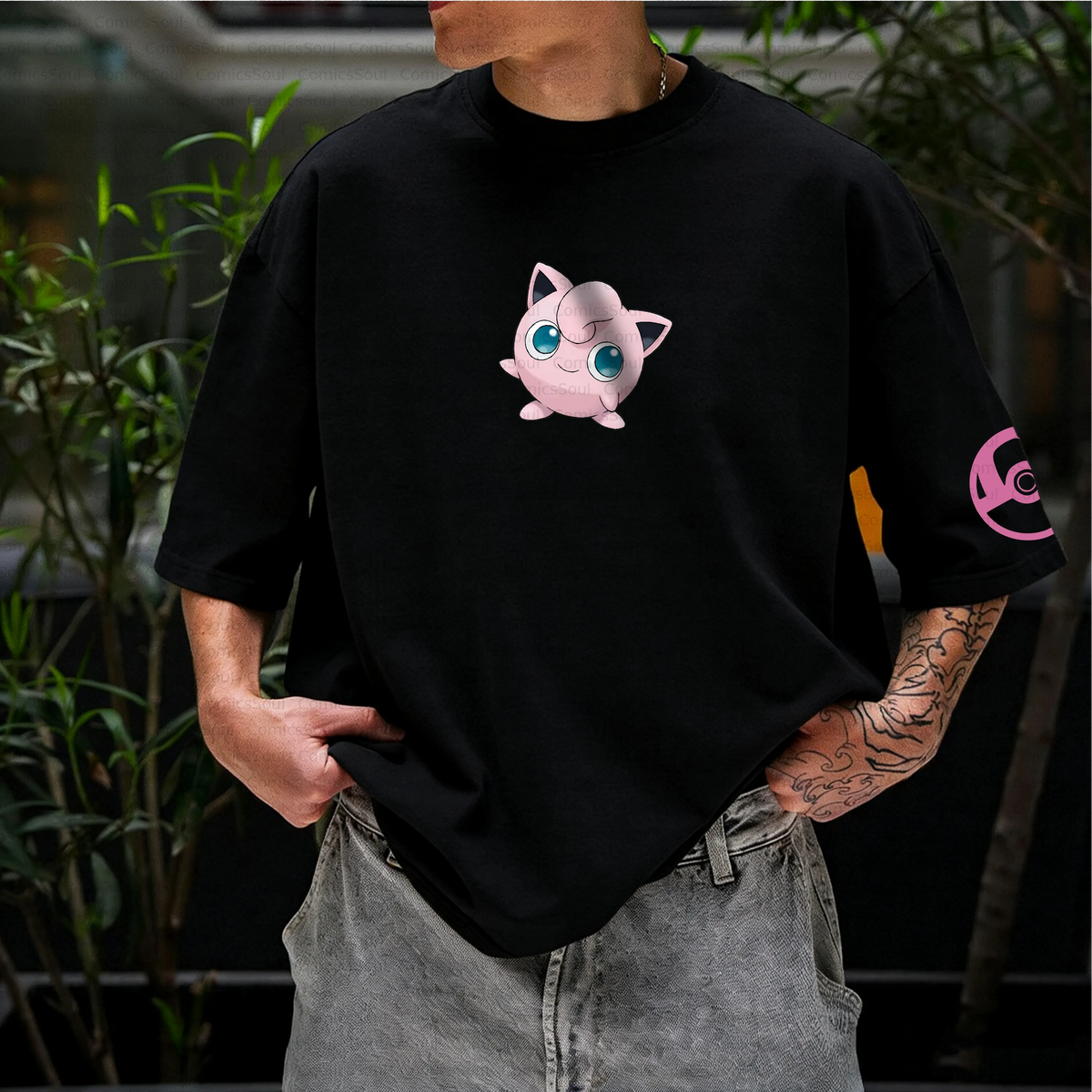 PKM-Unisex Anime Inspired Vintage T-Shirt