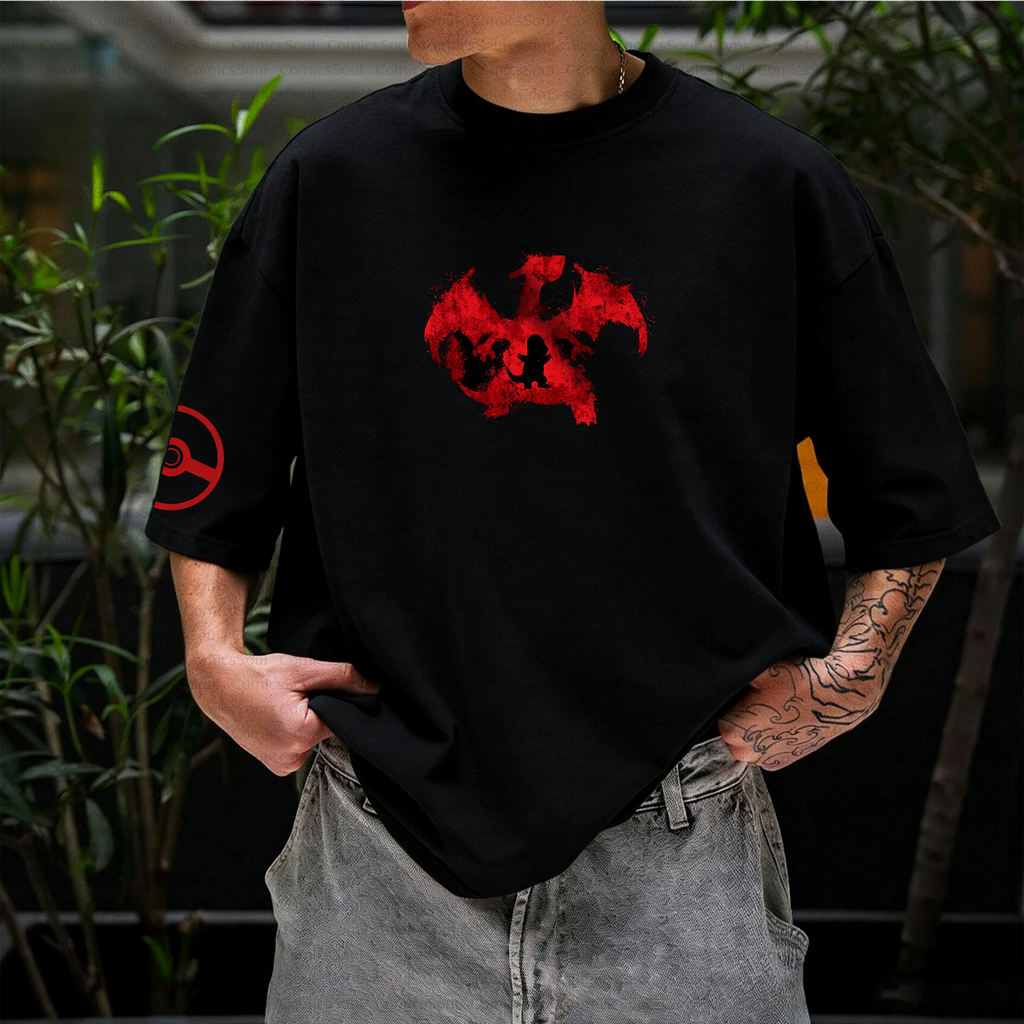 PKM-Unisex Anime Inspired Vintage T-Shirt