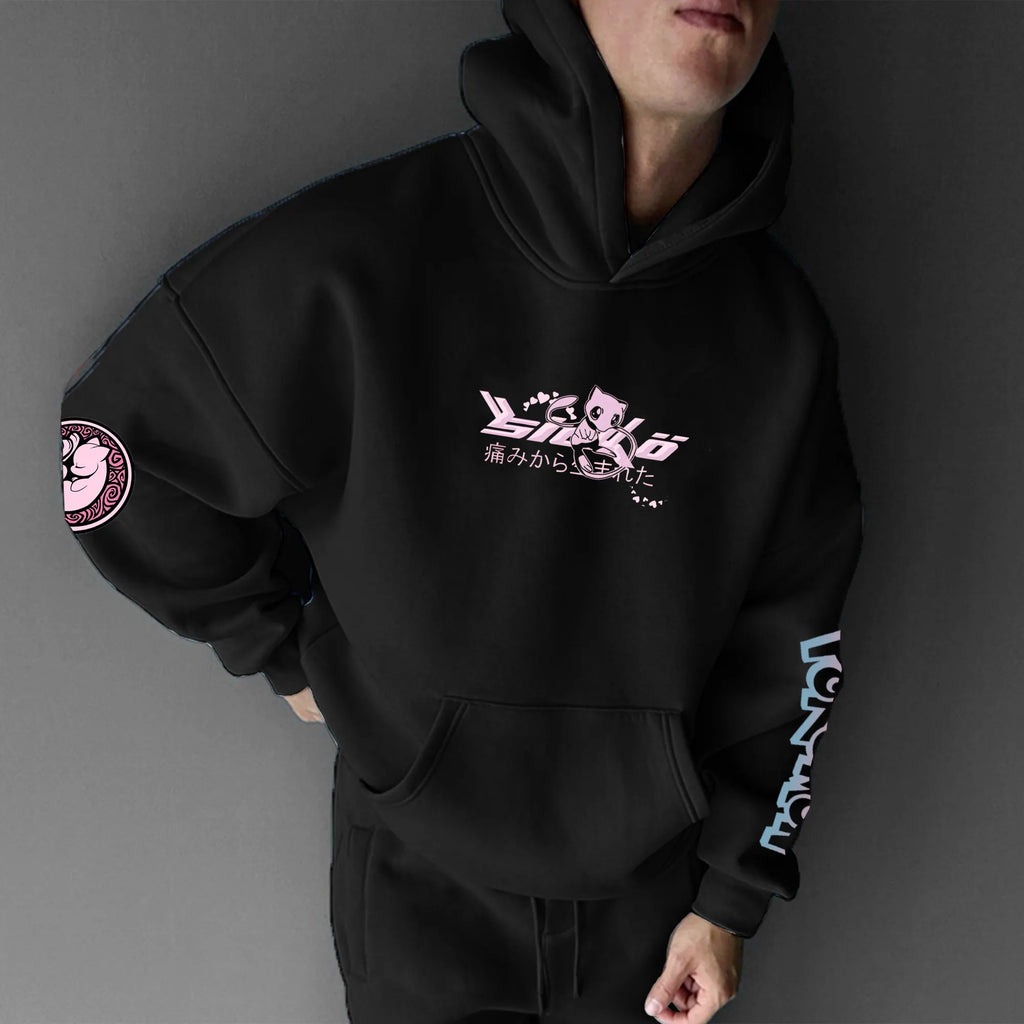 PKM-Unisex Anime Graphic Streetwear Vintage Hoodie